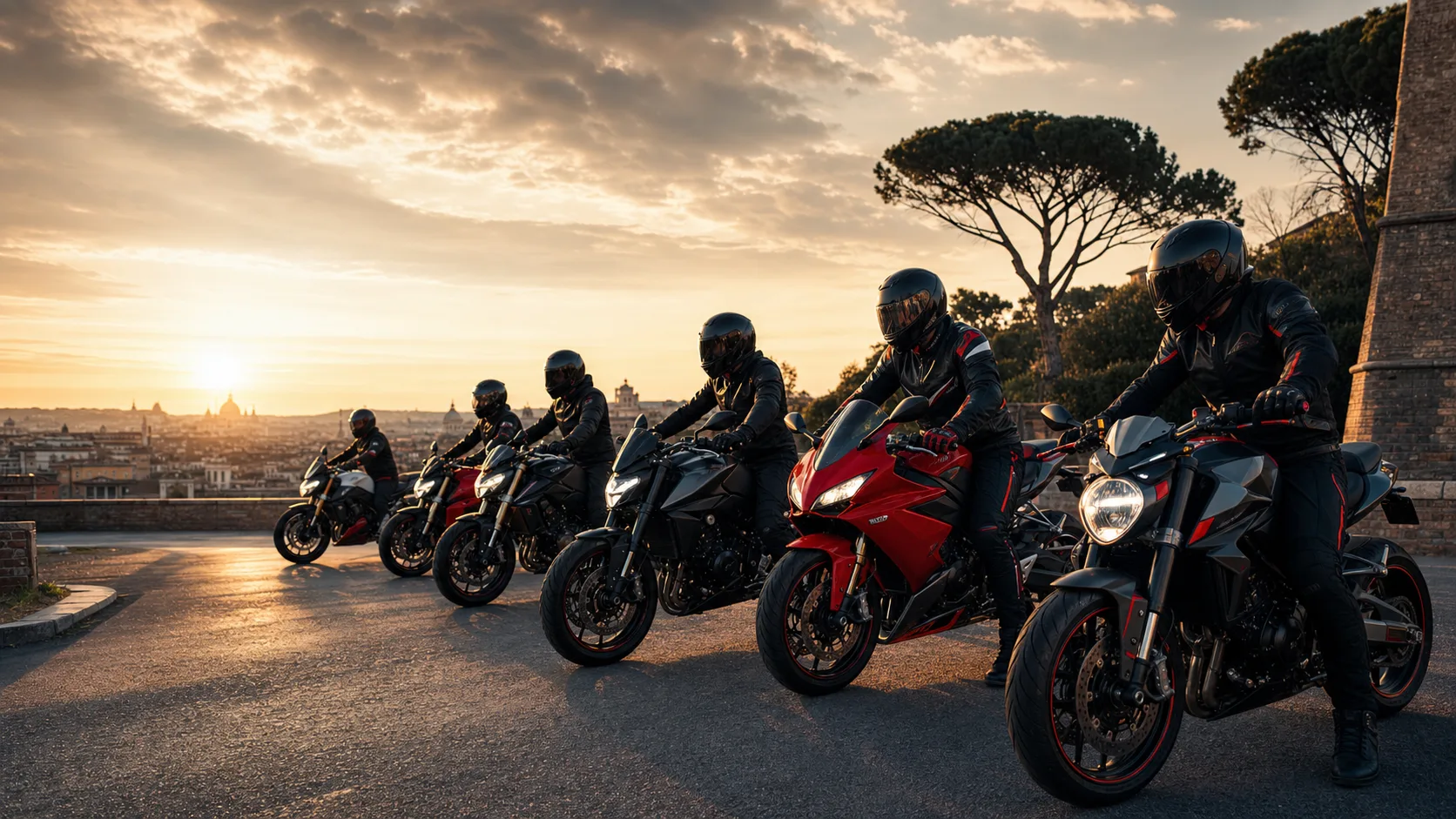 Motociclisti in strada